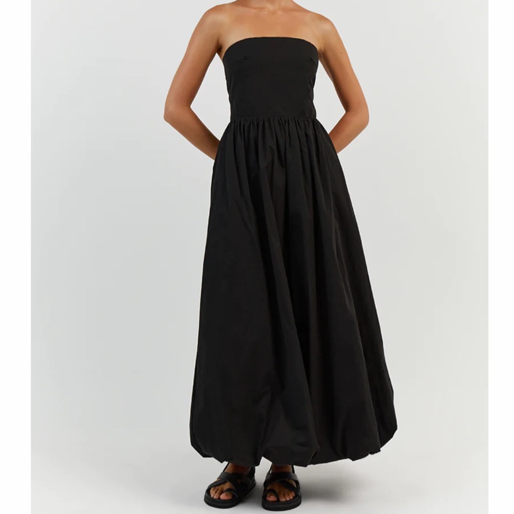 DISSH MONTY BLACK COTTON BUBBLE DRESS